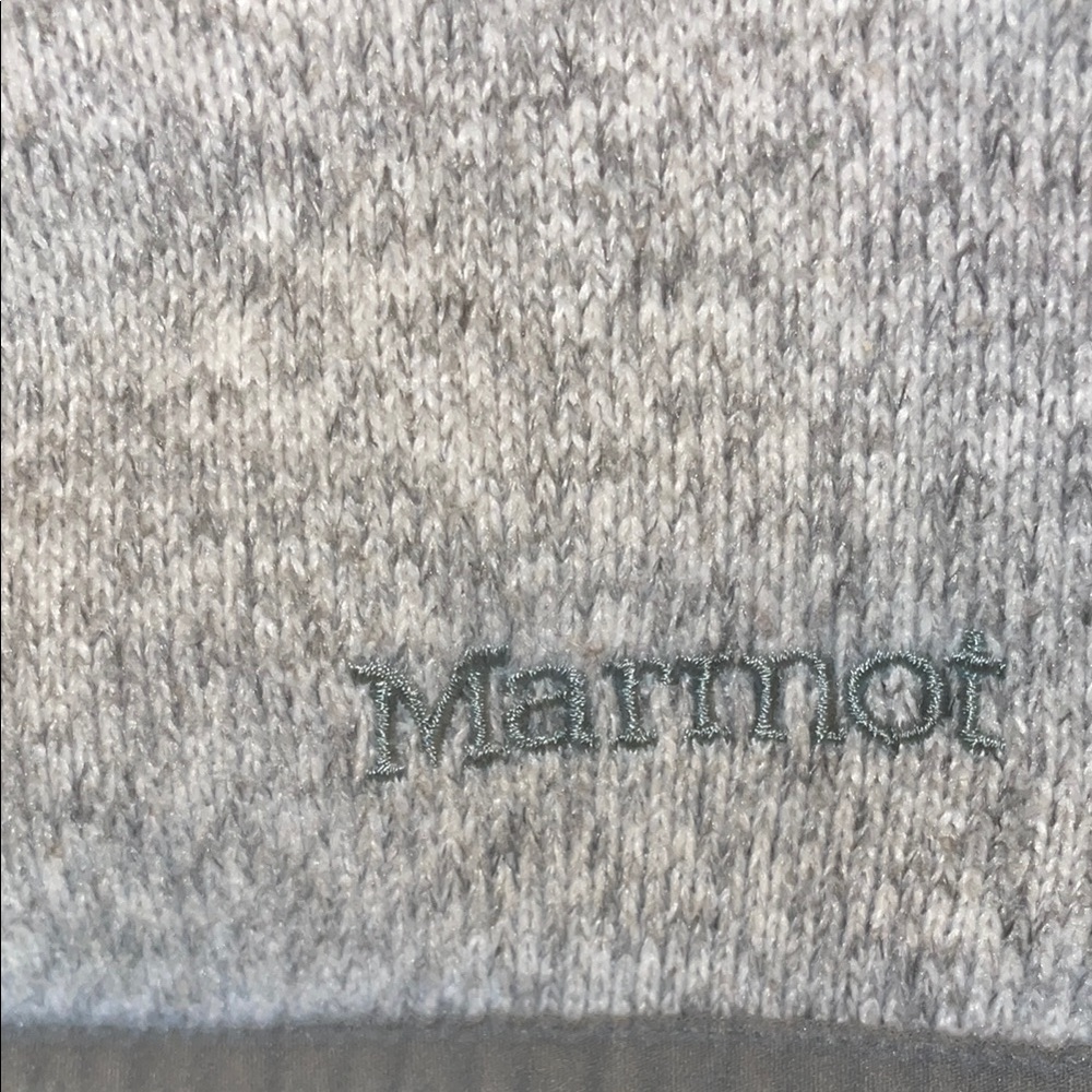 Marmot Women’s Light Gray Fleece Jacket - Picture 5 of 5